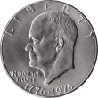 1 Dollar Eisenhower Coin Issued 1975 Front Accepted For Exchange