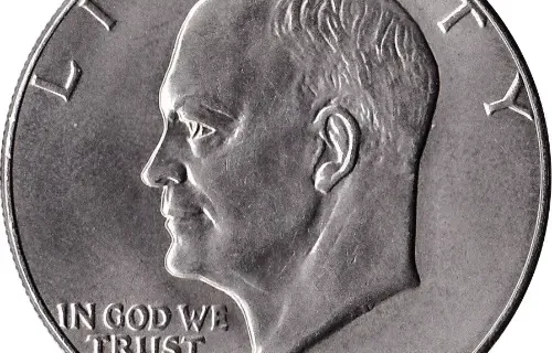 1 Dollar Eisenhower Coin Issued 1975 Front Accepted For Exchange