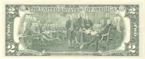 United States of America 2 Dollar Banknote Front Issued 1976 Accepted For Exchange