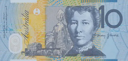 Australian 10 dollar banknote (Andrew Barton Paterson) 1993 front accepted for exchange