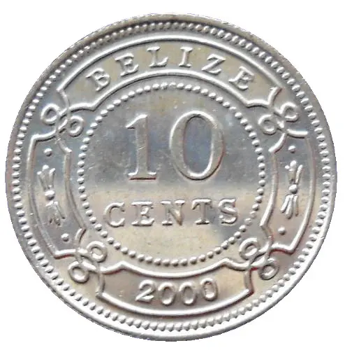 10 Cent Belize Dollar Front Issued 1973 Accepted For Exchange