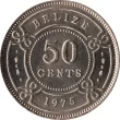 50 Cent Belize Dollar Front Issued 1974 Accepted For Exchange