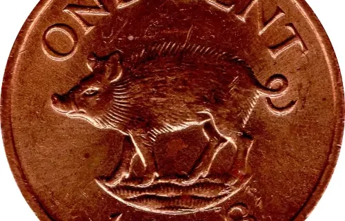 1 Cent Bermuda Dollar Coin Issued 1970 Front Accepted For Exchange
