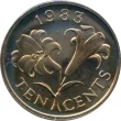 10 Cent Bermuda Dollar Coin Issued 1970 Front Accepted For Exchange