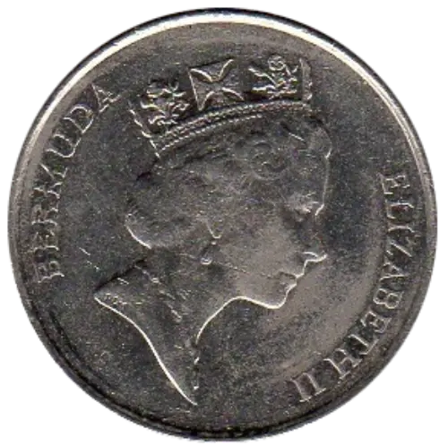 25 Cent Bermuda Dollar Coin Issued 1970 Front Accepted For Exchange