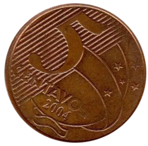 5 Brazil Centavo Coin Front First Issued 1994 Accepted For Exchange