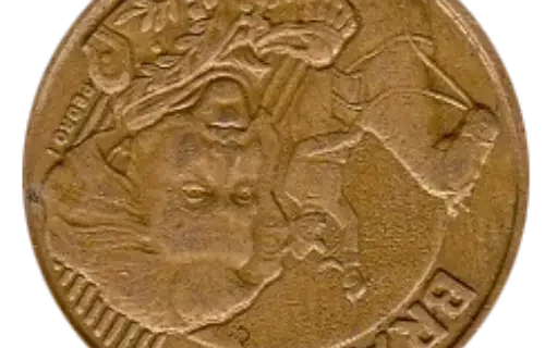 10 Brazil Centavo Coin Front First Issued 1998 Accepted For Exchange