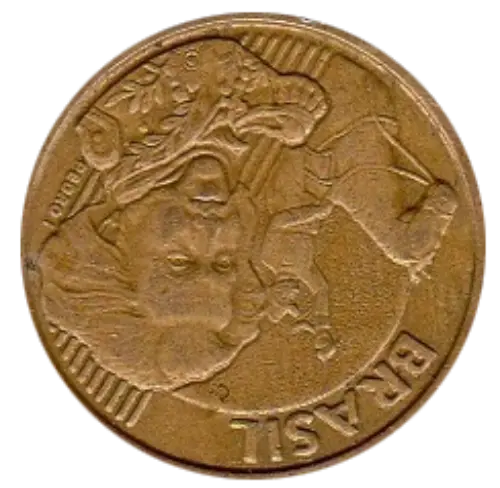 10 Brazil Centavo Coin Front First Issued 1998 Accepted For Exchange