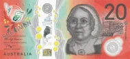 Australian 20 Dollar Banknote Front Issued 2019 accepted for exchange