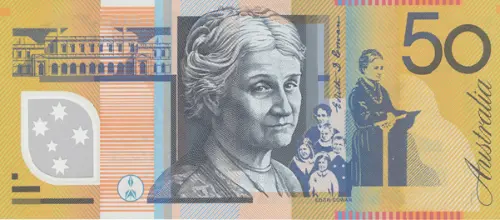 Australian 50 Dollar Banknote (David Unaipon) Front Issued 2003