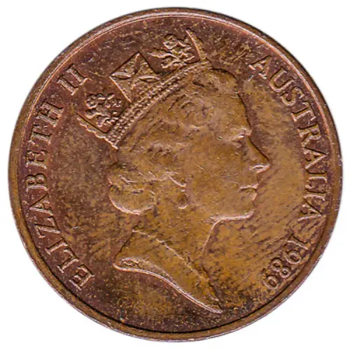 Australian 2 Cent Coin Obverse