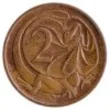 Australian 2 Cent Coin Obverse
