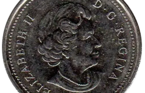 25 Cent (Quarter) Canadian Dollar Coin Front First Issued 1908 Accepted For Exchange