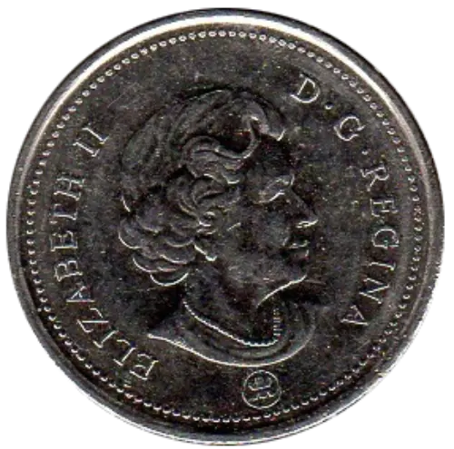 25 Cent (Quarter) Canadian Dollar Coin Front First Issued 1908 Accepted For Exchange