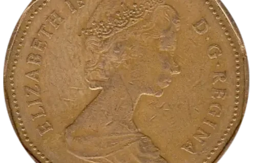 1 Canadian Dollar (Loonie) Coin Front Issued 1987 Accepted For Exchange