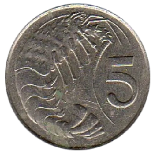 5 Cent Cayman Island Dollar Coin Front Issued 1972 Accepted For Exchange