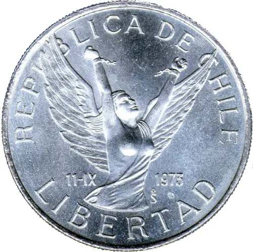 10 Chilean Peso Coin Issued 1981 Front Accepted For Exchange