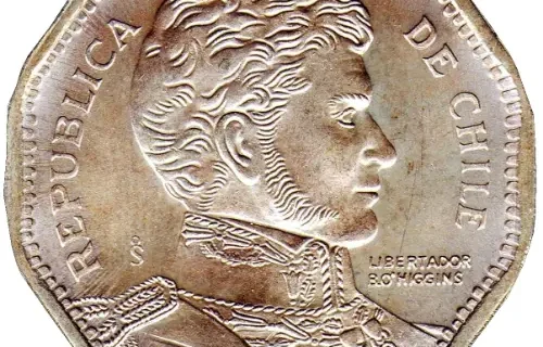 50 Chilean Peso Coin Issued 1981 Front Accepted For Exchange
