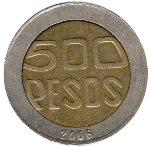 500 Colombian Peso Front Issued 1993 Accepted For Exchange
