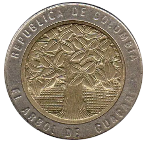 500 Colombian Peso Front Issued 1993 Accepted For Exchange