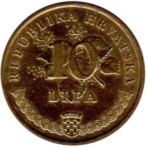 10 Lipa Croatian Kuna Coin Issued 1993 Front Accepted For Exchange