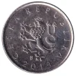 1 Czech Koruna Coin First Issued 1993 Front Accepted For Exchange