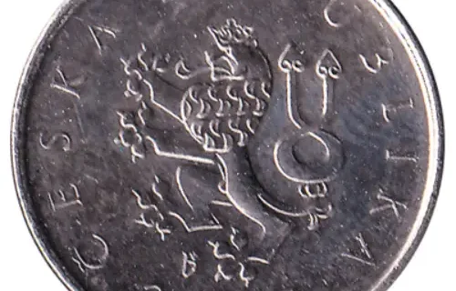 1 Czech Koruna Coin First Issued 1993 Front Accepted For Exchange