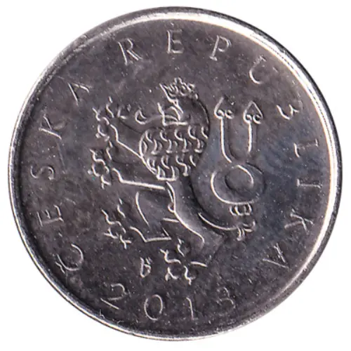 1 Czech Koruna Coin First Issued 1993 Front Accepted For Exchange