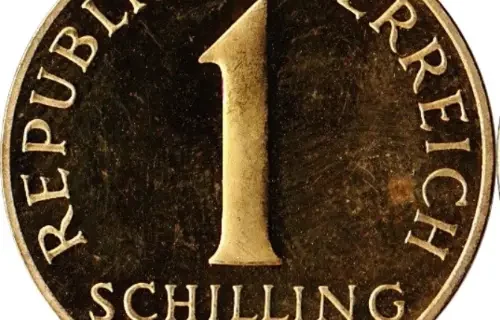 1 Austrian Schilling Coin Front 1959 accepted for exchange