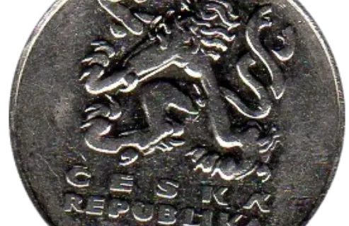 5 Czech Koruna Coin First Issued 1993 Front Accepted For exchange