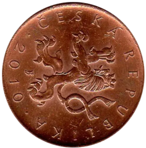 10 Czech Koruna Coin First Issued 1993 Front Accepted For exchange