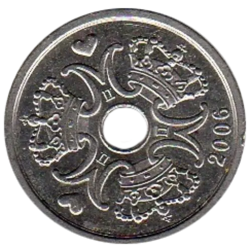 1 Danish Krone Coin First Issued 1992 Front Accepted For Exchange