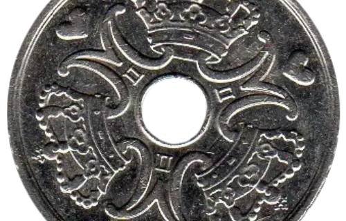 5 Danish Kroner Coin First Issued 1990 Front Accepted For Exchange