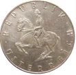 5 Austrian Schilling Coin front side 1968 accepted for exchange