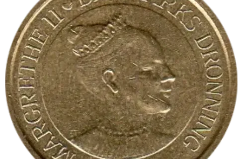 10 Danish Kroner Coin First Issued 1989 Front Accepted For Exchange