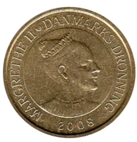 10 Danish Kroner Coin First Issued 1989 Front Accepted For Exchange