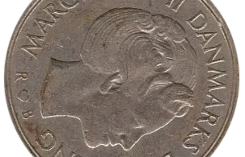 1 Danish Krone Old First Issued 1973 Front Accepted For Exchange