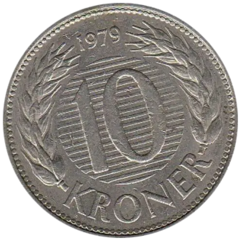 10 Danish Krone Old First Issued 1979 Front Accepted For Exchange