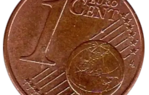 1 Euro Cent Coin First Issued 2002 Front Accepted For Exchange