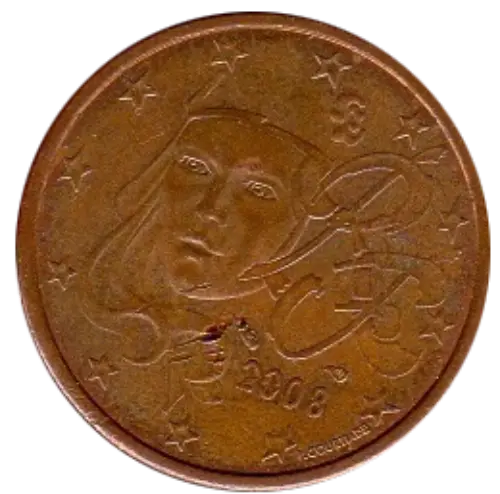 5 Euro Cent Coin First Issued 2002 Front Accepted For Exchange