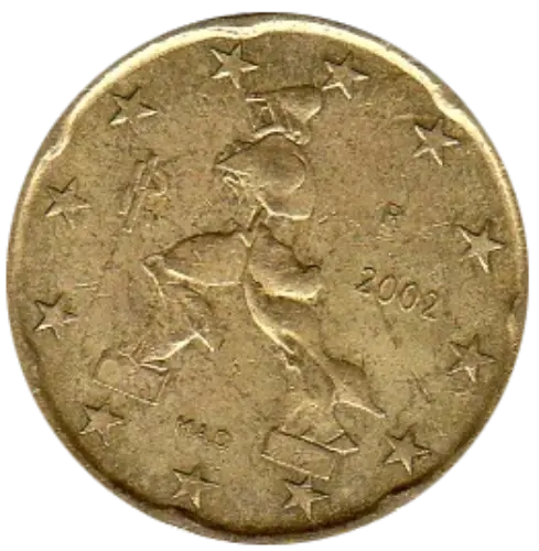 20 Euro Cent Coin First Issued 2002 Front Accepted For Exchange
