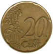 20 Euro Cent Coin First Issued 2002 Front Accepted For Exchange