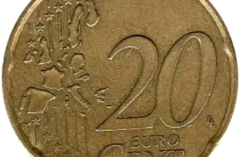 20 Euro Cent Coin First Issued 2002 Front Accepted For Exchange
