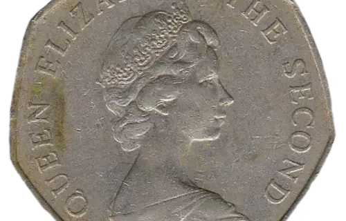 50 Pence Falkland Island Coin Issued 1998 Front Accepted For Exchange