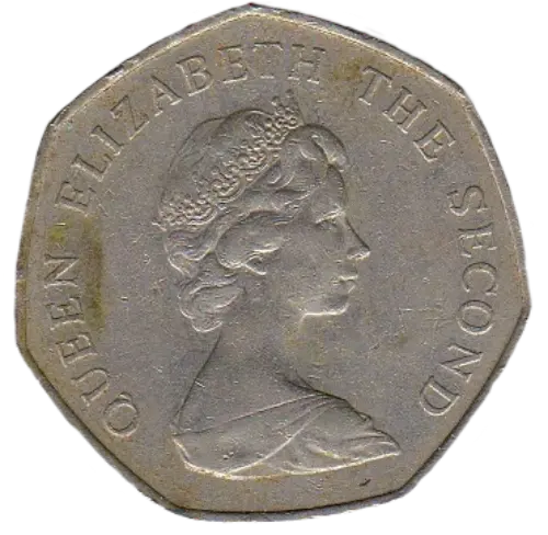 50 Pence Falkland Island Coin Issued 1998 Front Accepted For Exchange