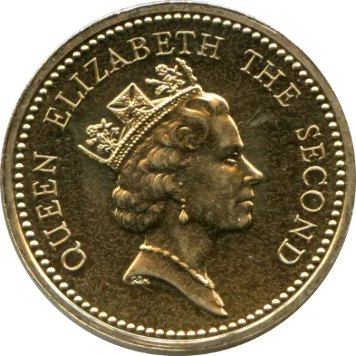 1 Falkland Pound Coin First Issued 1987 Front Accepted For Exchange