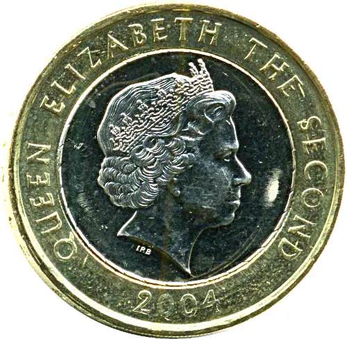 2 Falkland Pound Coin First Issued 2004 Front Accepted For Exchange