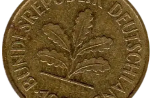 5 Pfennig German Coin First Issued 1949 Front Accepted For Exchange