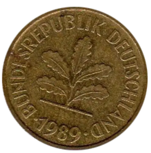 5 Pfennig German Coin First Issued 1949 Front Accepted For Exchange