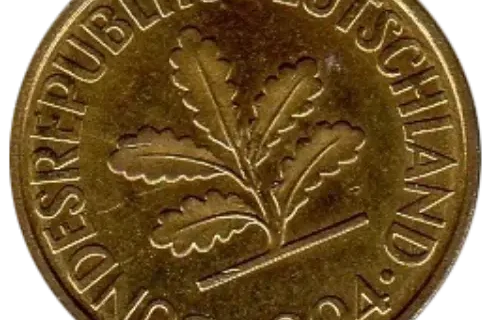 10 Pfennig German Coin First Issued 1949 Front Accepted For Exchange
